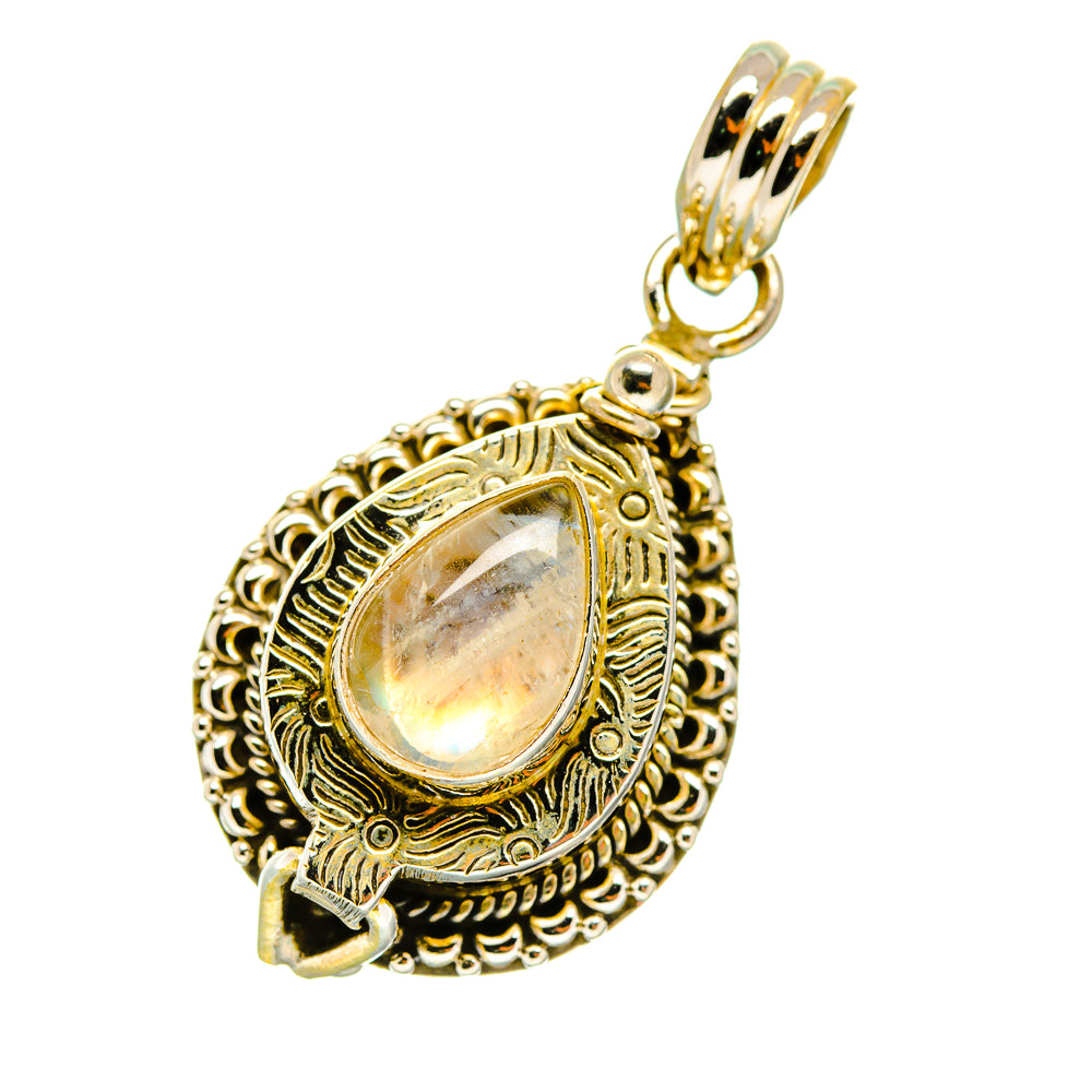 Rainbow Moonstone Pendants handcrafted by Ana Silver Co - PD4161