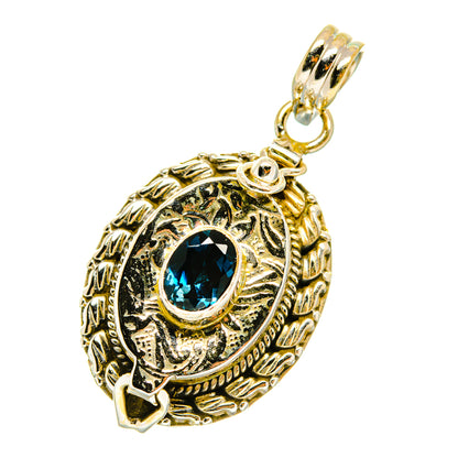 London Blue Topaz Pendants handcrafted by Ana Silver Co - PD4166