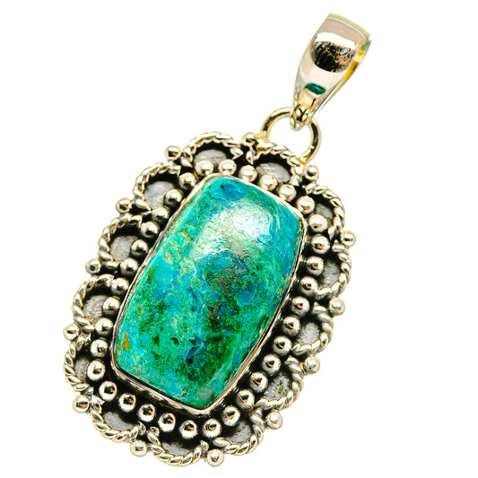 Chrysocolla Pendants handcrafted by Ana Silver Co - PD4186