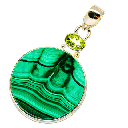 Malachite Pendants handcrafted by Ana Silver Co - PD4192