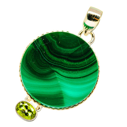 Malachite Pendants handcrafted by Ana Silver Co - PD4193