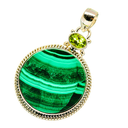 Malachite Pendants handcrafted by Ana Silver Co - PD4194