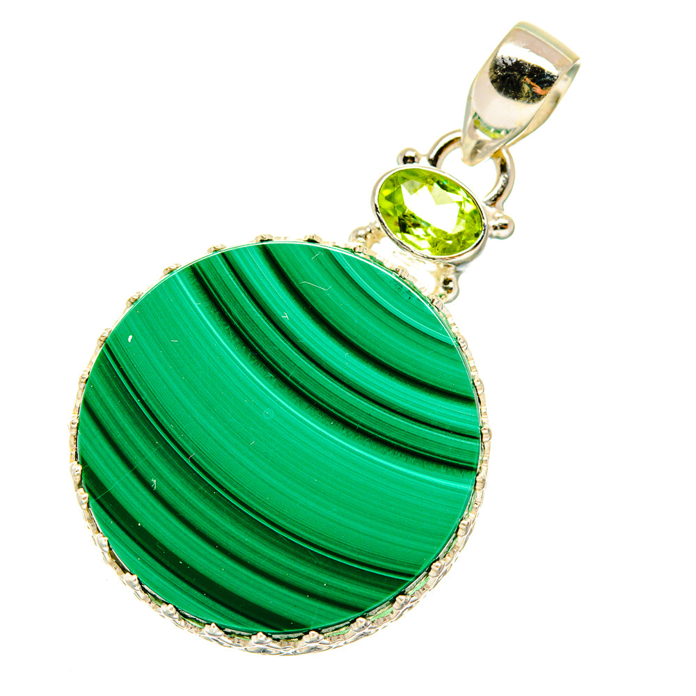 Malachite Pendants handcrafted by Ana Silver Co - PD4196
