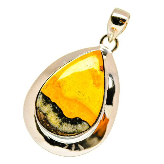 Bumble Bee Jasper Pendants handcrafted by Ana Silver Co - PD4226