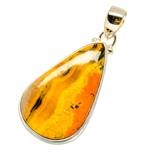 Bumble Bee Jasper Pendants handcrafted by Ana Silver Co - PD4227