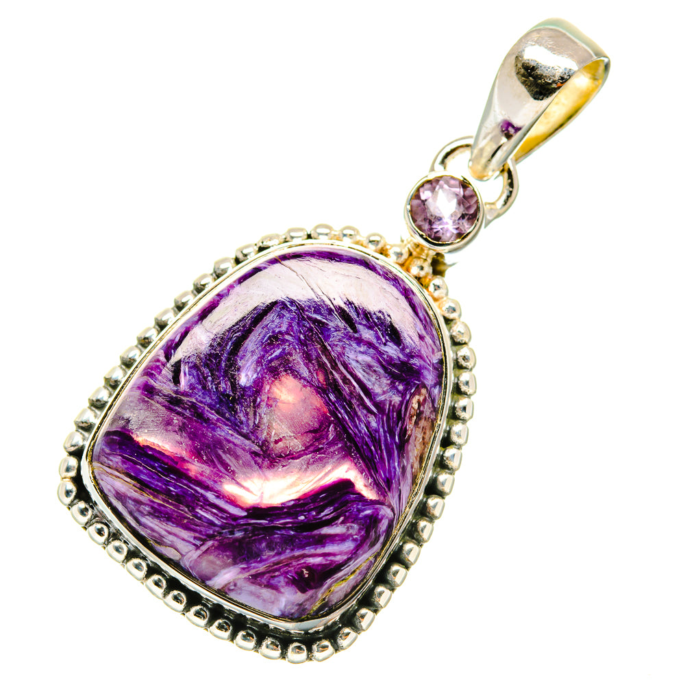 Charoite Pendants handcrafted by Ana Silver Co - PD4290