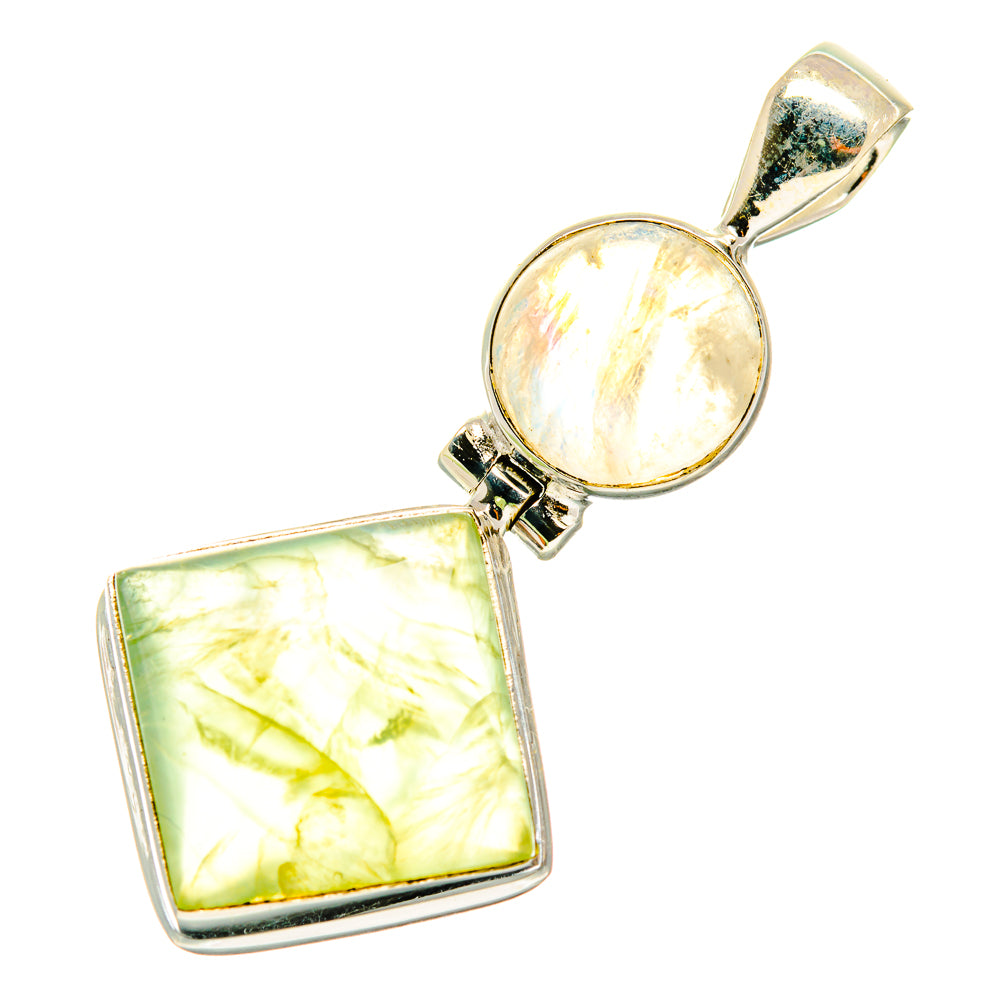 Prehnite Pendants handcrafted by Ana Silver Co - PD4296