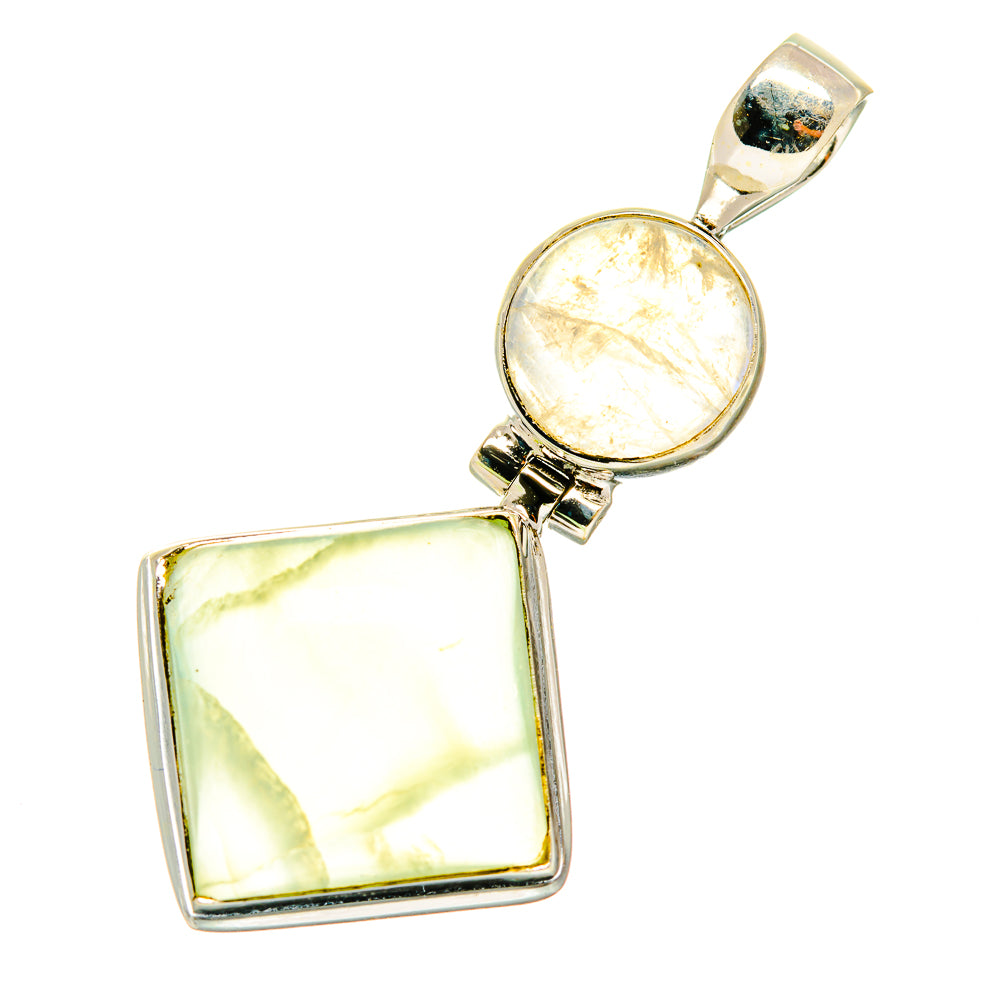 Prehnite Pendants handcrafted by Ana Silver Co - PD4297