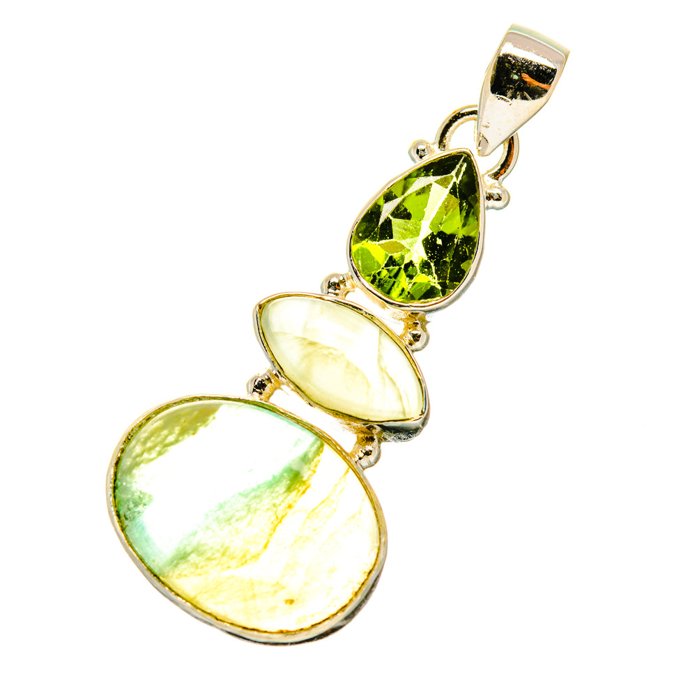 Green Fluorite Pendants handcrafted by Ana Silver Co - PD4298