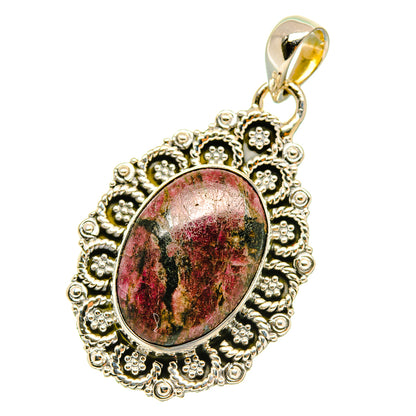 Russian Eudialyte Pendants handcrafted by Ana Silver Co - PD4308