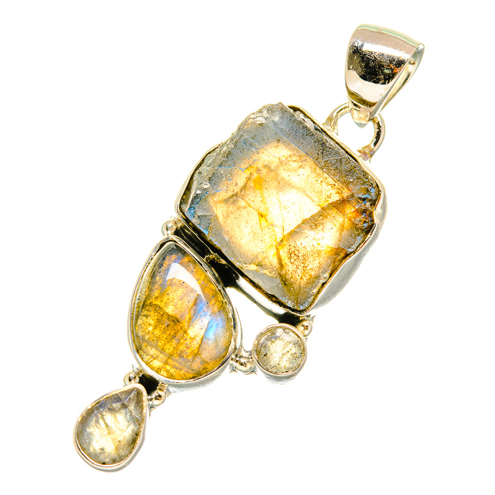 Labradorite Pendants handcrafted by Ana Silver Co - PD4330