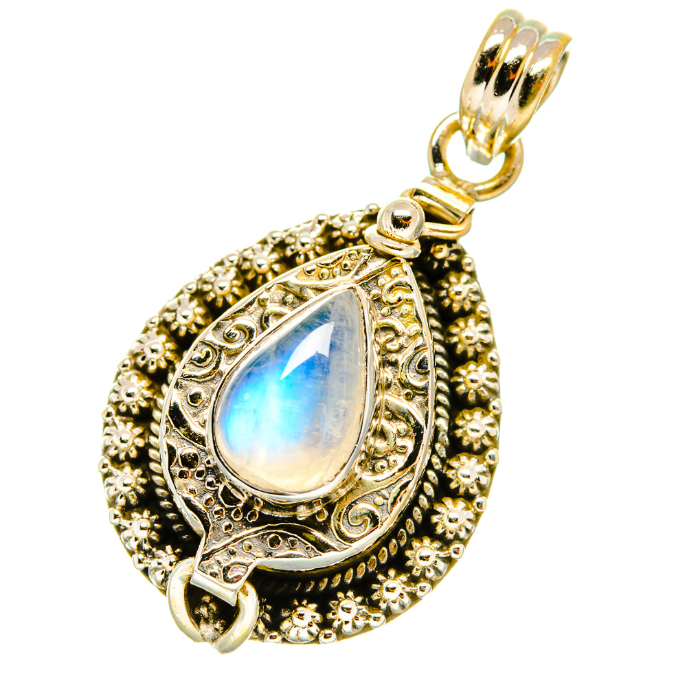 Rainbow Moonstone Pendants handcrafted by Ana Silver Co - PD4352