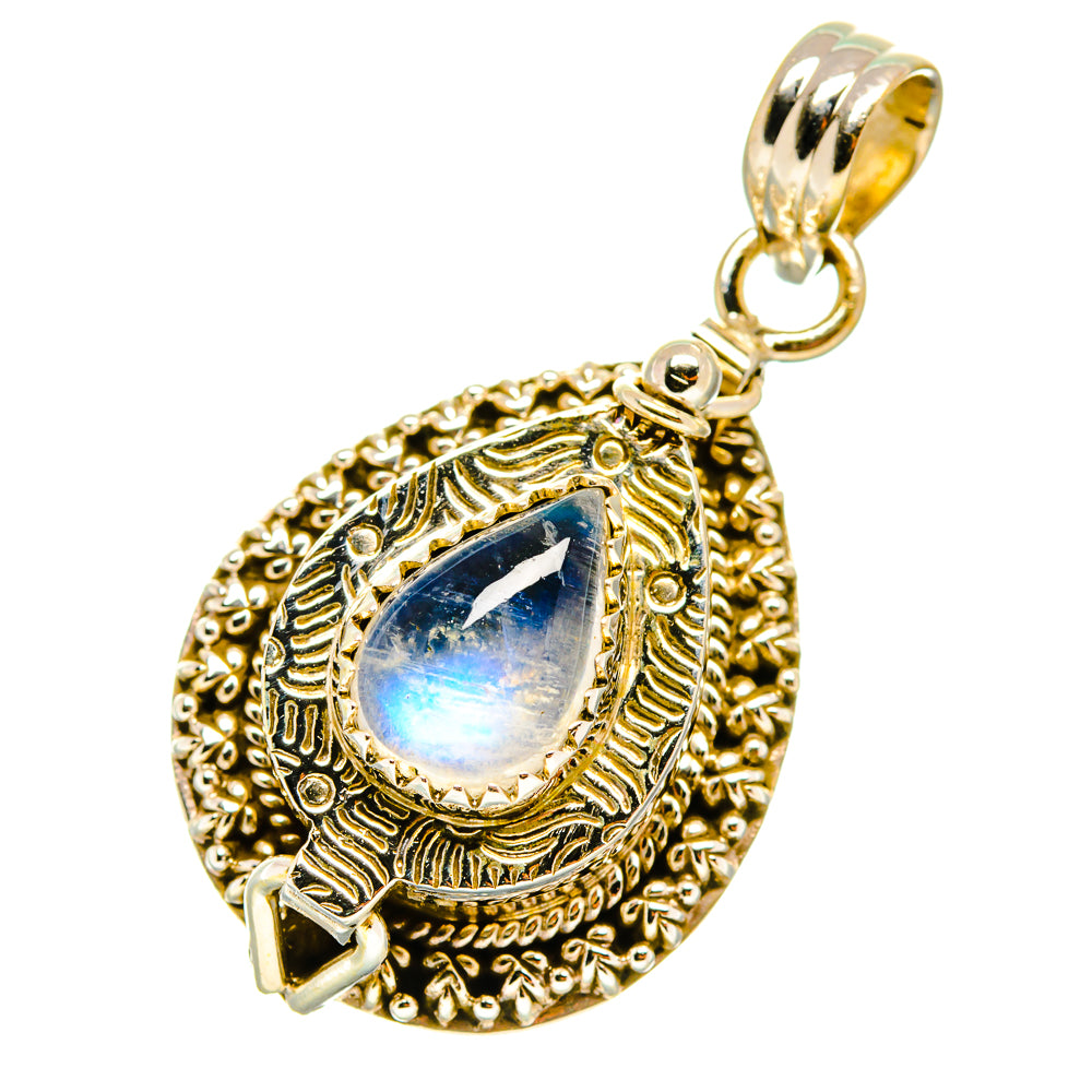 Rainbow Moonstone Pendants handcrafted by Ana Silver Co - PD4354