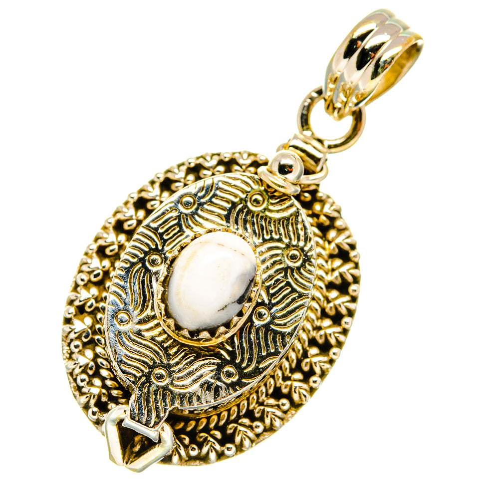 Howlite Pendants handcrafted by Ana Silver Co - PD4360