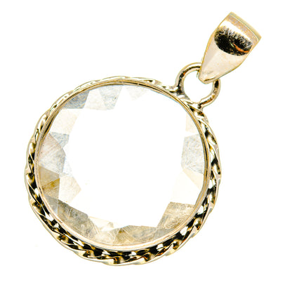 White Quartz Pendants handcrafted by Ana Silver Co - PD4361