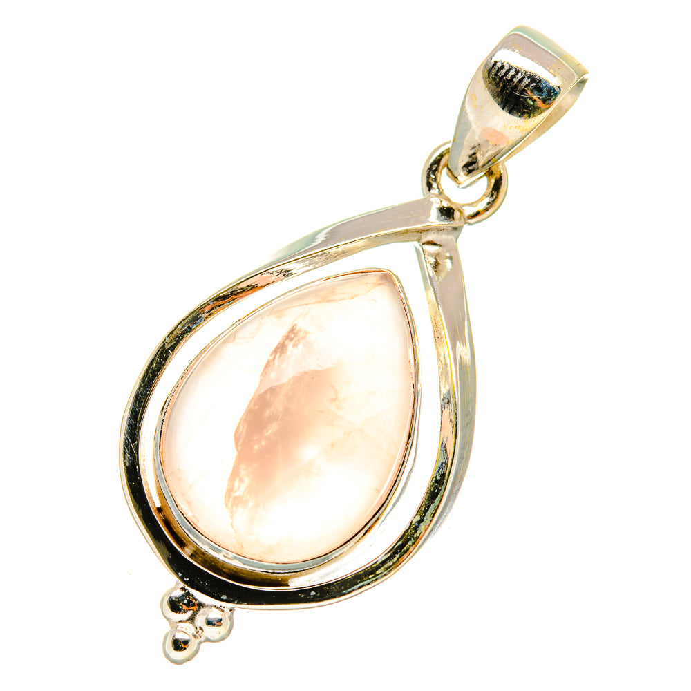 Rose Quartz Pendants handcrafted by Ana Silver Co - PD4362