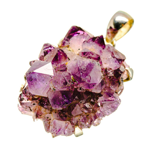 Amethyst Crystal Pendants handcrafted by Ana Silver Co - PD4412