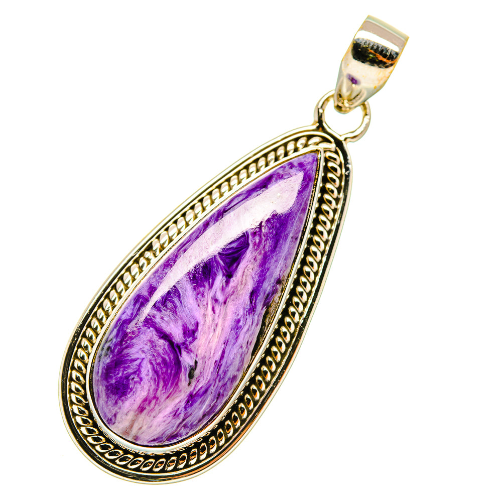 Charoite Pendants handcrafted by Ana Silver Co - PD4413