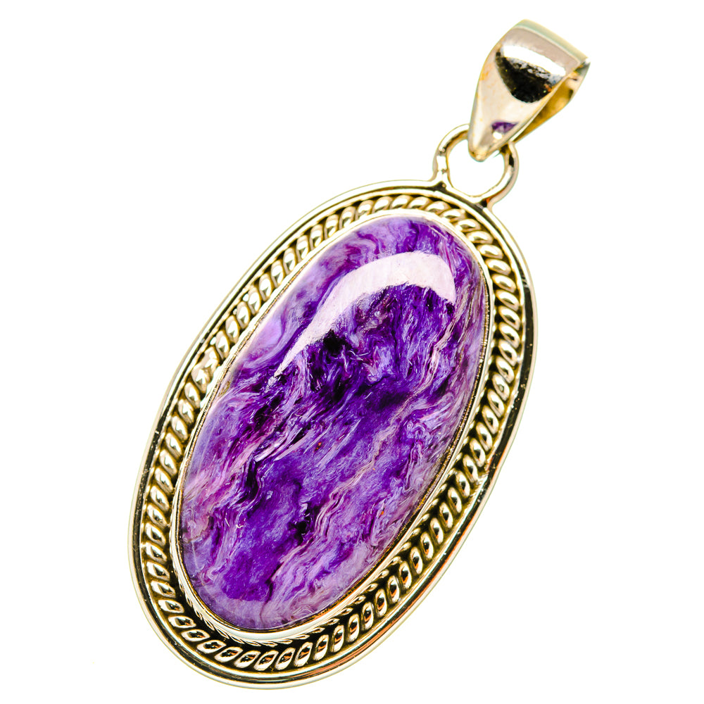 Charoite Pendants handcrafted by Ana Silver Co - PD4415