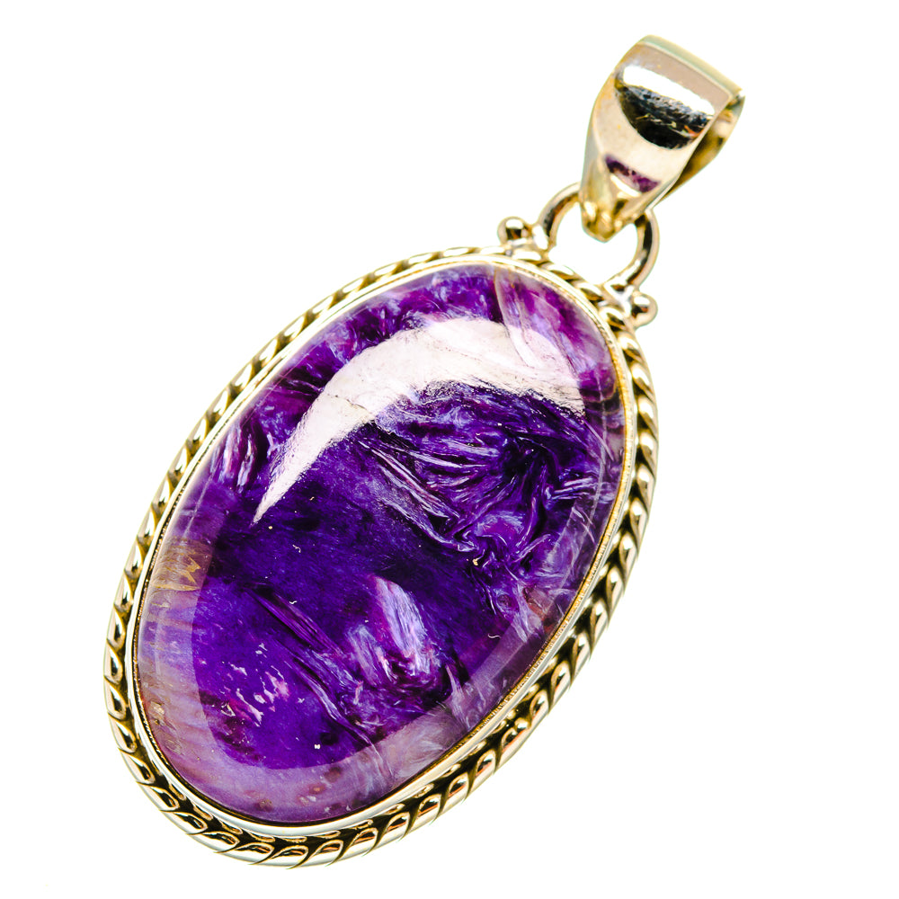 Charoite Pendants handcrafted by Ana Silver Co - PD4416