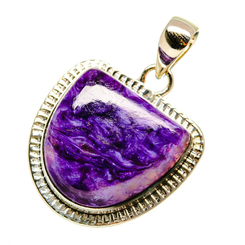 Charoite Pendants handcrafted by Ana Silver Co - PD4418