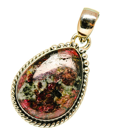 Russian Eudialyte Pendants handcrafted by Ana Silver Co - PD4431