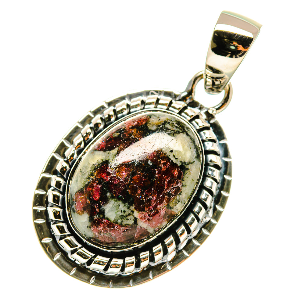 Russian Eudialyte Pendants handcrafted by Ana Silver Co - PD4434