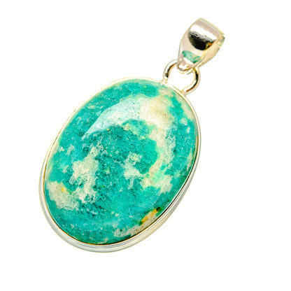 Peruvian Amazonite Pendants handcrafted by Ana Silver Co - PD4438