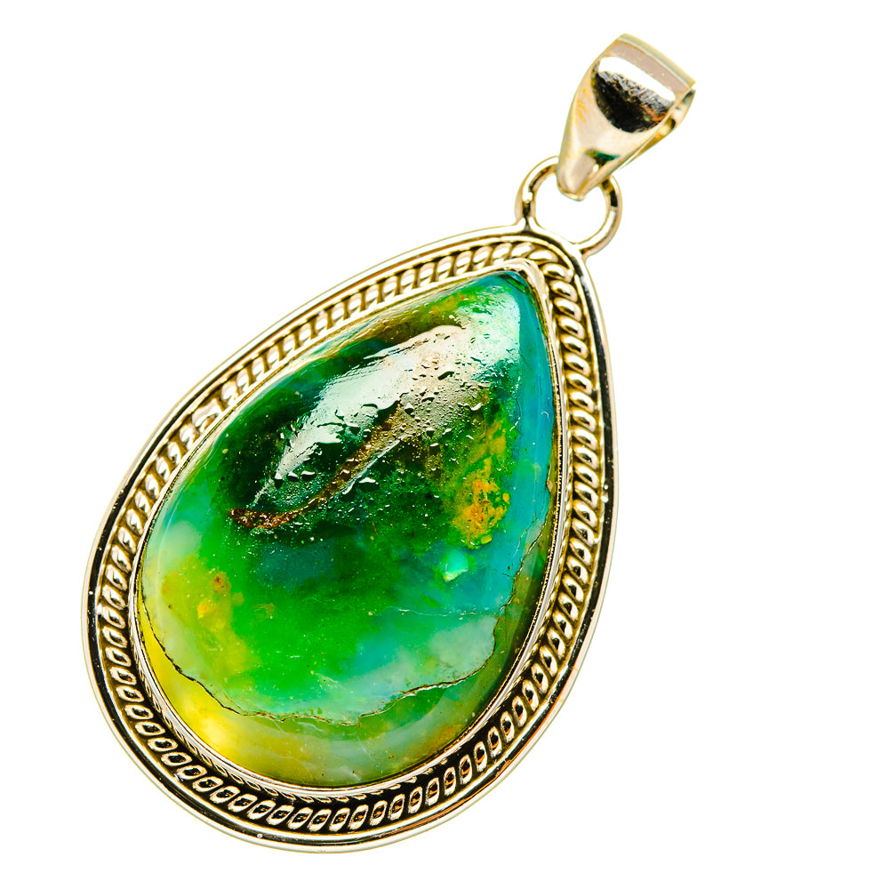 Peruvian Opal Pendants handcrafted by Ana Silver Co - PD4441