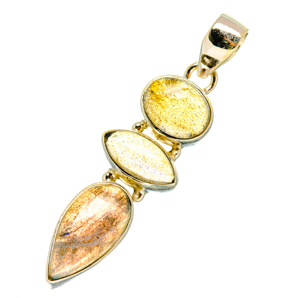 Labradorite Pendants handcrafted by Ana Silver Co - PD4491