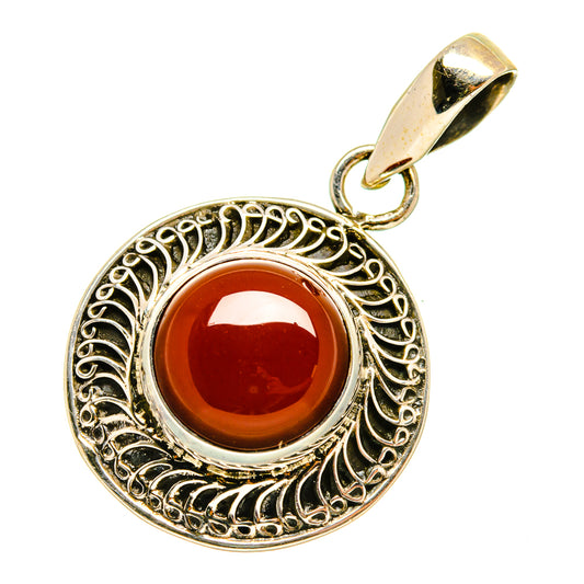 Red Onyx Pendants handcrafted by Ana Silver Co - PD4493