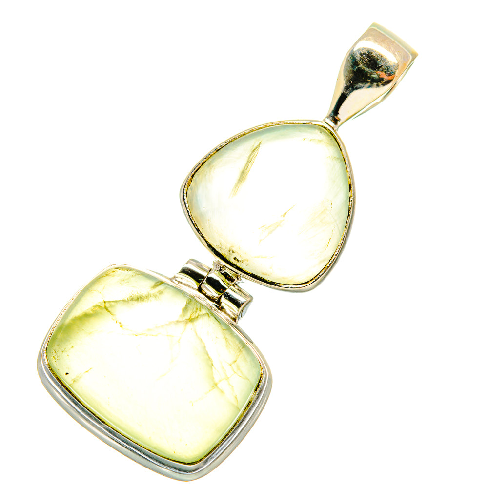Prehnite Pendants handcrafted by Ana Silver Co - PD4495 - Photo 2