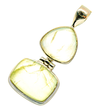 Prehnite Pendants handcrafted by Ana Silver Co - PD4495 - Photo 2