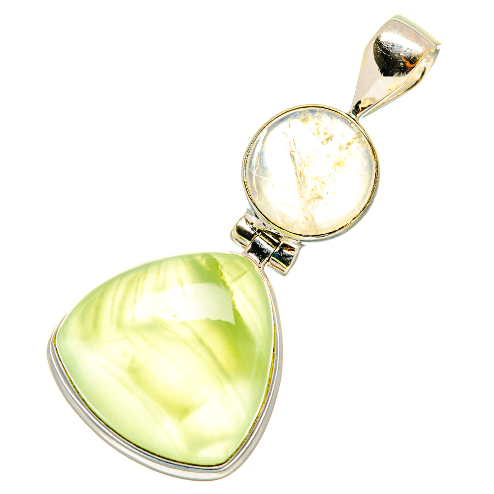 Prehnite Pendants handcrafted by Ana Silver Co - PD4497