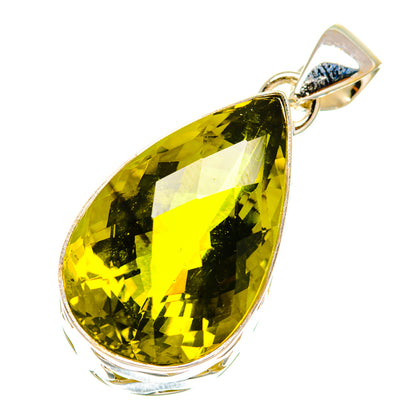 Olive Quartz Pendants handcrafted by Ana Silver Co - PD4503