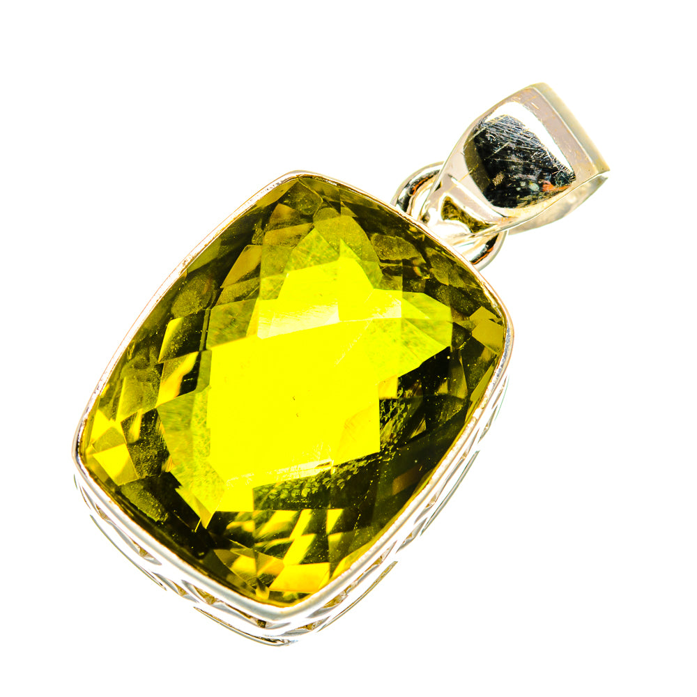 Olive Quartz Pendants handcrafted by Ana Silver Co - PD4506