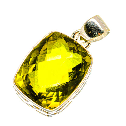 Olive Quartz Pendants handcrafted by Ana Silver Co - PD4506