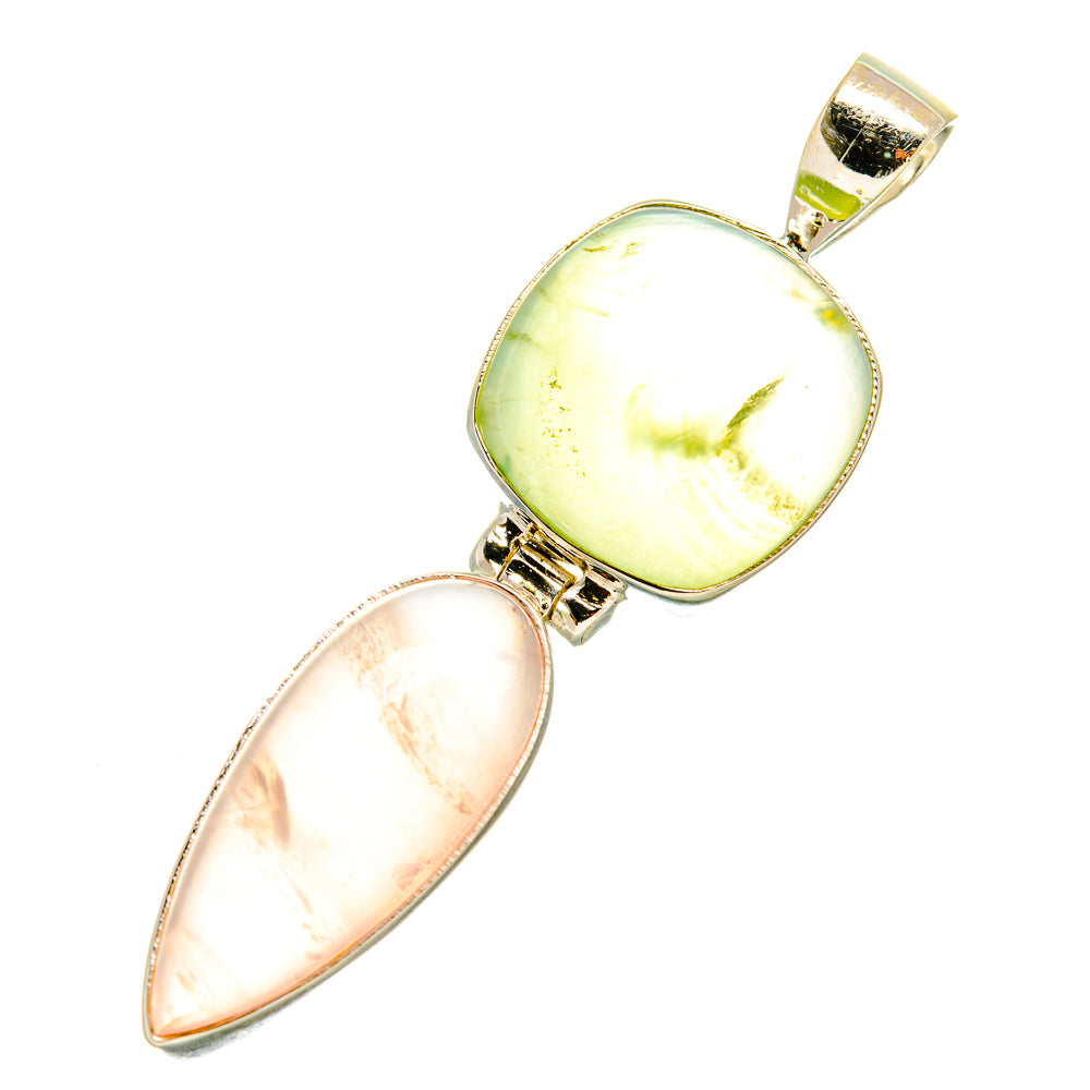 Rose Quartz Pendants handcrafted by Ana Silver Co - PD4522