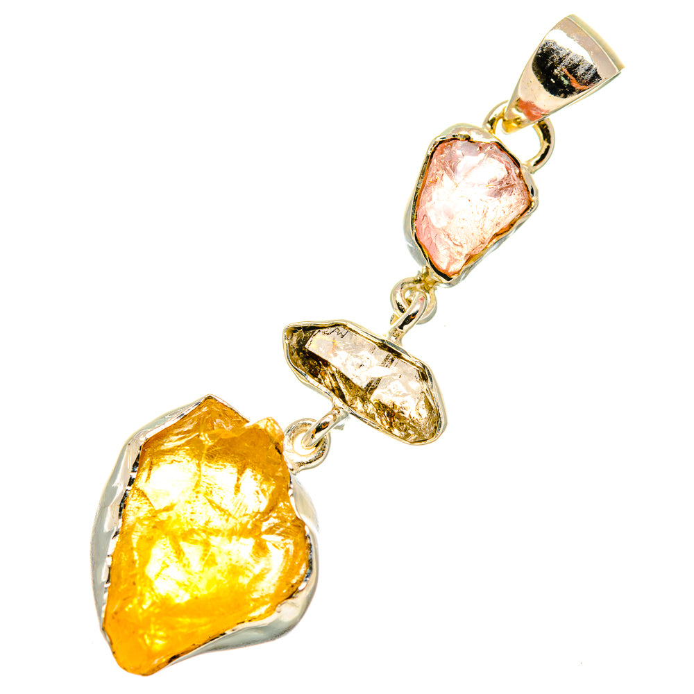 Citrine Pendants handcrafted by Ana Silver Co - PD4524