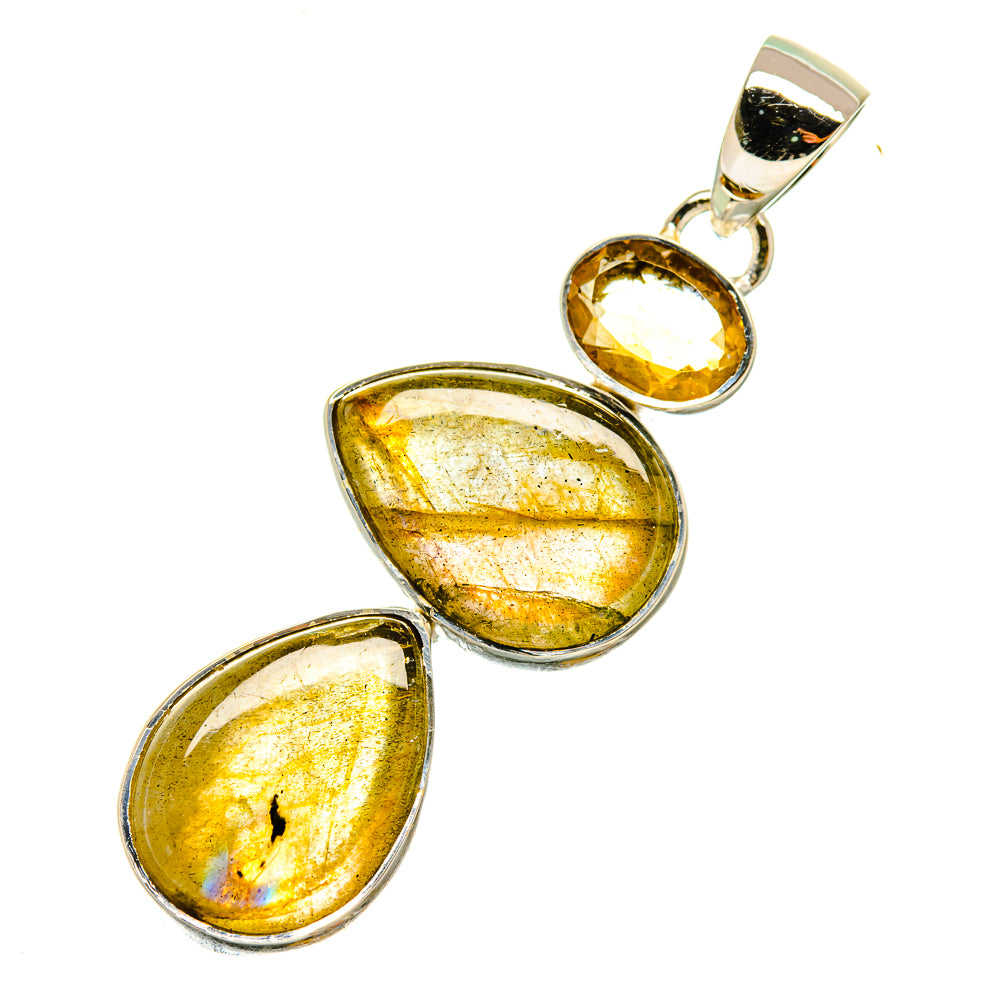 Labradorite Pendants handcrafted by Ana Silver Co - PD4532