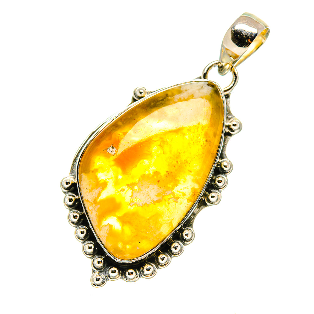Plume Agate Pendants handcrafted by Ana Silver Co - PD4538