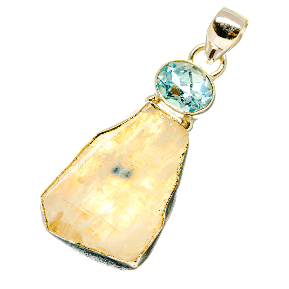 Rainbow Moonstone Pendants handcrafted by Ana Silver Co - PD4548