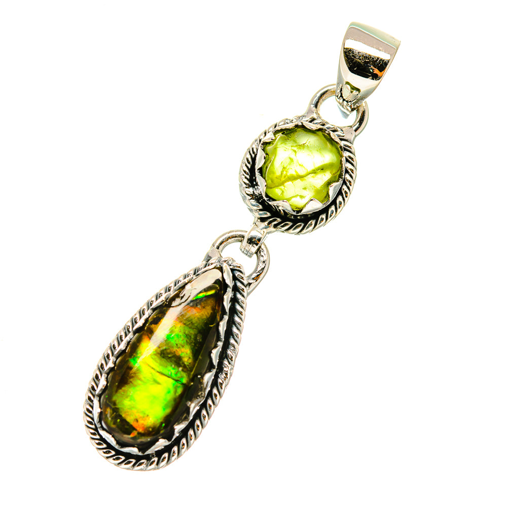 Ammolite Pendants handcrafted by Ana Silver Co - PD4554