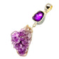 Amethyst Crystal Pendants handcrafted by Ana Silver Co - PD4560