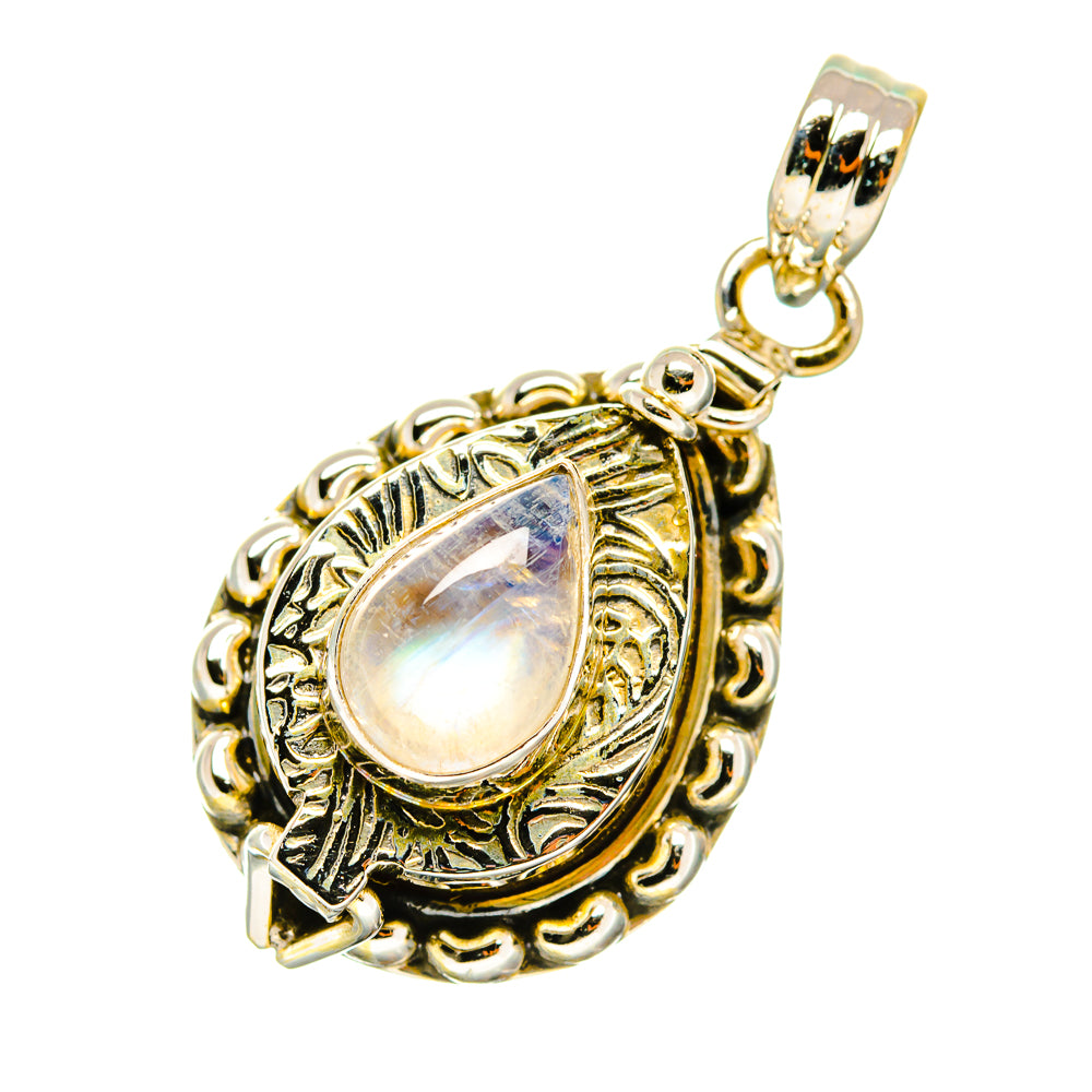 Rainbow Moonstone Pendants handcrafted by Ana Silver Co - PD4583