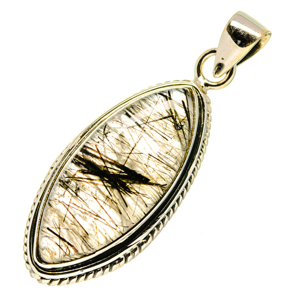 Tourmalinated Quartz Pendants handcrafted by Ana Silver Co - PD759598