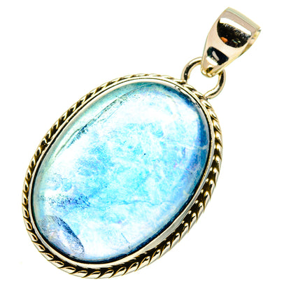 Blue Fluorite Pendants handcrafted by Ana Silver Co - PD759599