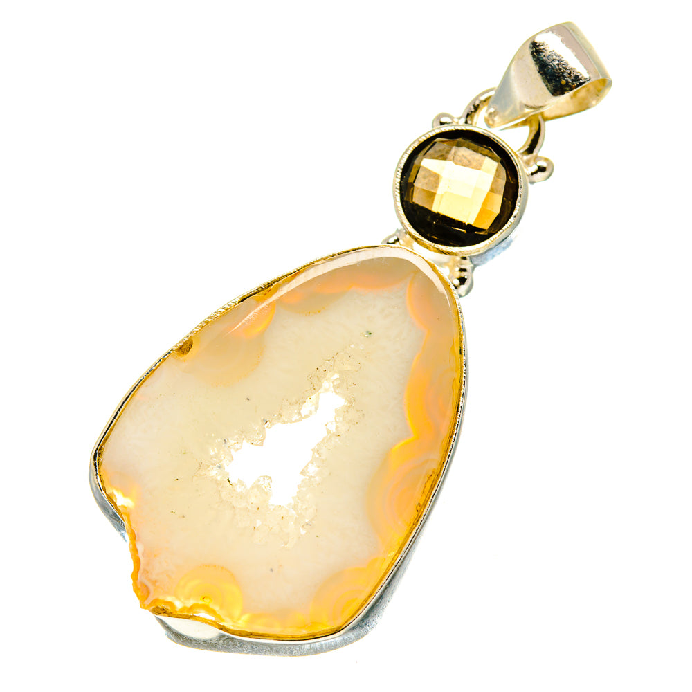 Geode Slice Pendants handcrafted by Ana Silver Co - PD759628