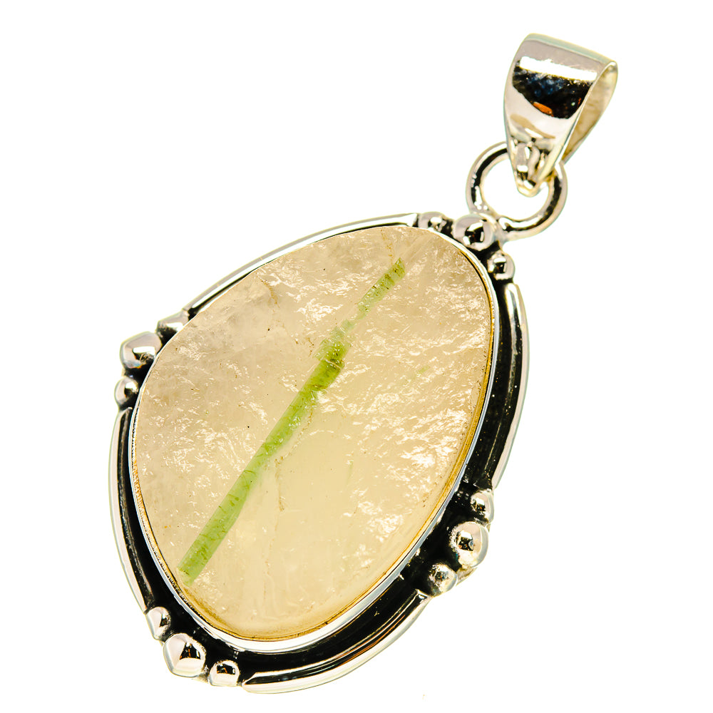 Green Quartz Crystal Pendants handcrafted by Ana Silver Co - PD759652