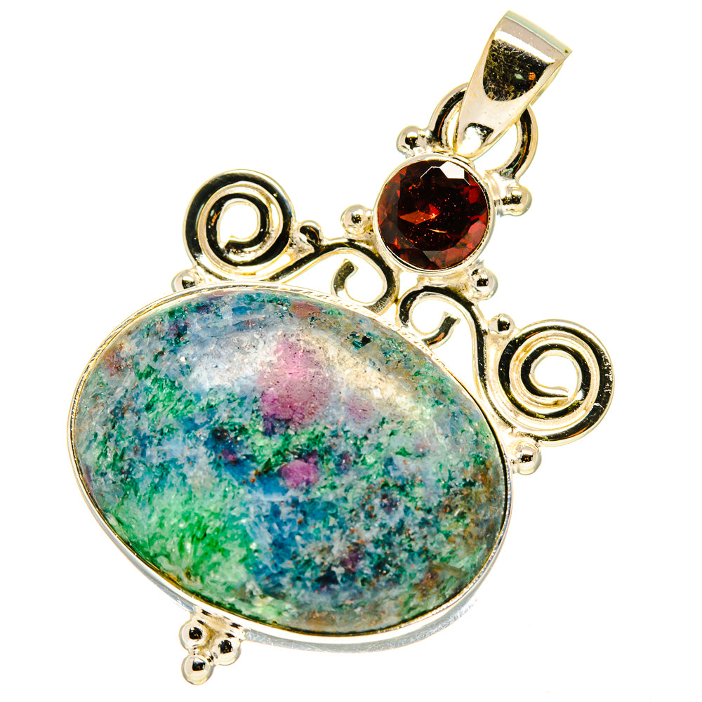 Ruby Fuchsite Pendants handcrafted by Ana Silver Co - PD759657